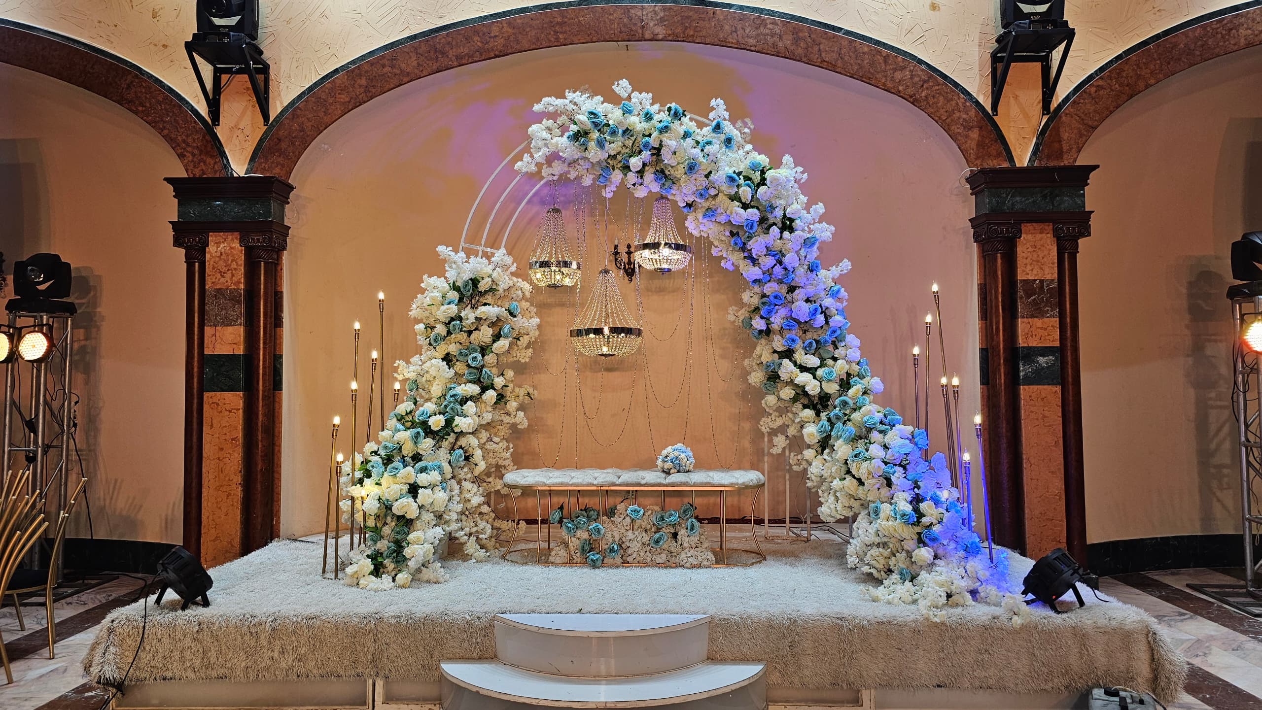 Engagement floral styling by Assi Group